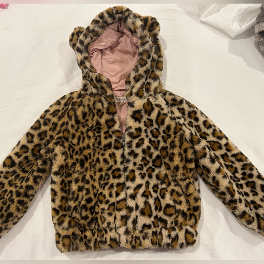 Tucker + Tate Leopard Print Kids Puffer Jacket